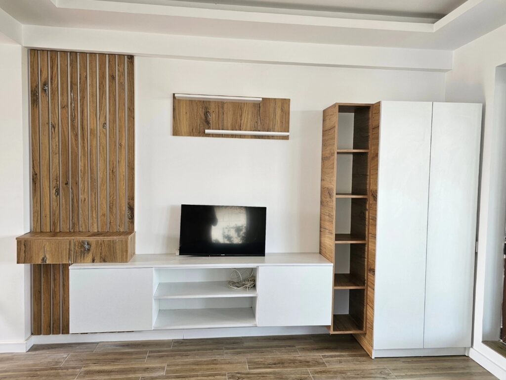 Mobilier living cu Riflaj din pal alb in Bucuresti si ilfov